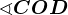 \sphericalangle COD