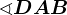 \sphericalangle DAB