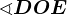 \sphericalangle DOE