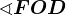 \sphericalangle FOD