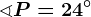 \sphericalangle P=24^\circ