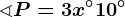 \sphericalangle P=3x^\circ+10^\circ