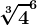 \sqrt[3]4^6