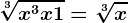 \sqrt[3]x^3+x+1=\sqrt[3]x