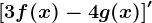 \left [ 3f(x)-4g(x) \right ]'