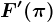 F'(\pi )