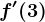f'(3)