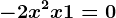 -2x^2+x+1=0