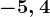-5,4