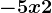 -5x+2