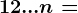 1+2+...+n=