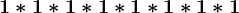 1\ast 1\ast 1\ast 1\ast 1\ast 1\ast 1\ast 1