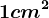 1 cm^2
