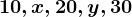 10,x,20,y,30