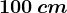 100\, cm