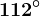 112^\circ