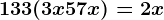 13+3(3x+5+7x)=2x
