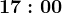 17:00