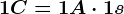 1C=1A\cdot 1s
