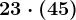 2+3\cdot (4+5)
