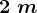 2\ m