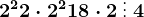 2^2+2\cdot 2^2+18\cdot 2\: \vdots \: 4