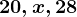 20,x,28