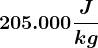 205.000 \fracJkg