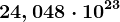 24,048\cdot 10^23