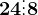 24\vdots 8