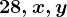 28,x,y