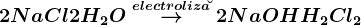 2NaCl+2H2O\oversetelectroliza\breve-->2NaOH+H2+Cl2