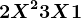 2X^2+3X+1
