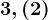 3,(2); 3,22; -2,(4); -2,44