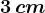 3\, cm