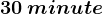 30 \: minute