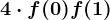 4\cdot f(0)+f(1)