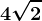 4\sqrt2