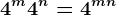 4^m+4^n=4^m+n