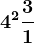 4^2+\frac31