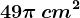 49\pi \, cm^2