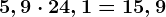 5,9 \cdot 2+4,1=15,9