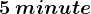 5\: minute