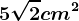 5\sqrt2cm^2