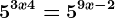 5^3x+4=5^9x-2