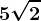 5 \sqrt2