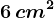 6\, cm^2