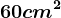 60 cm ^2
