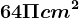 64\Pi cm^2
