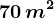 70\, m^2